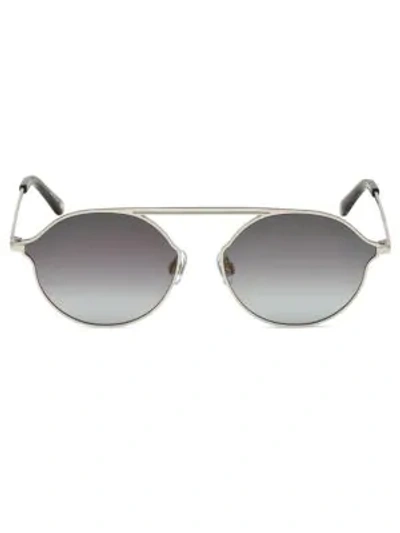 Web Round Metal Sunglasses In Silver