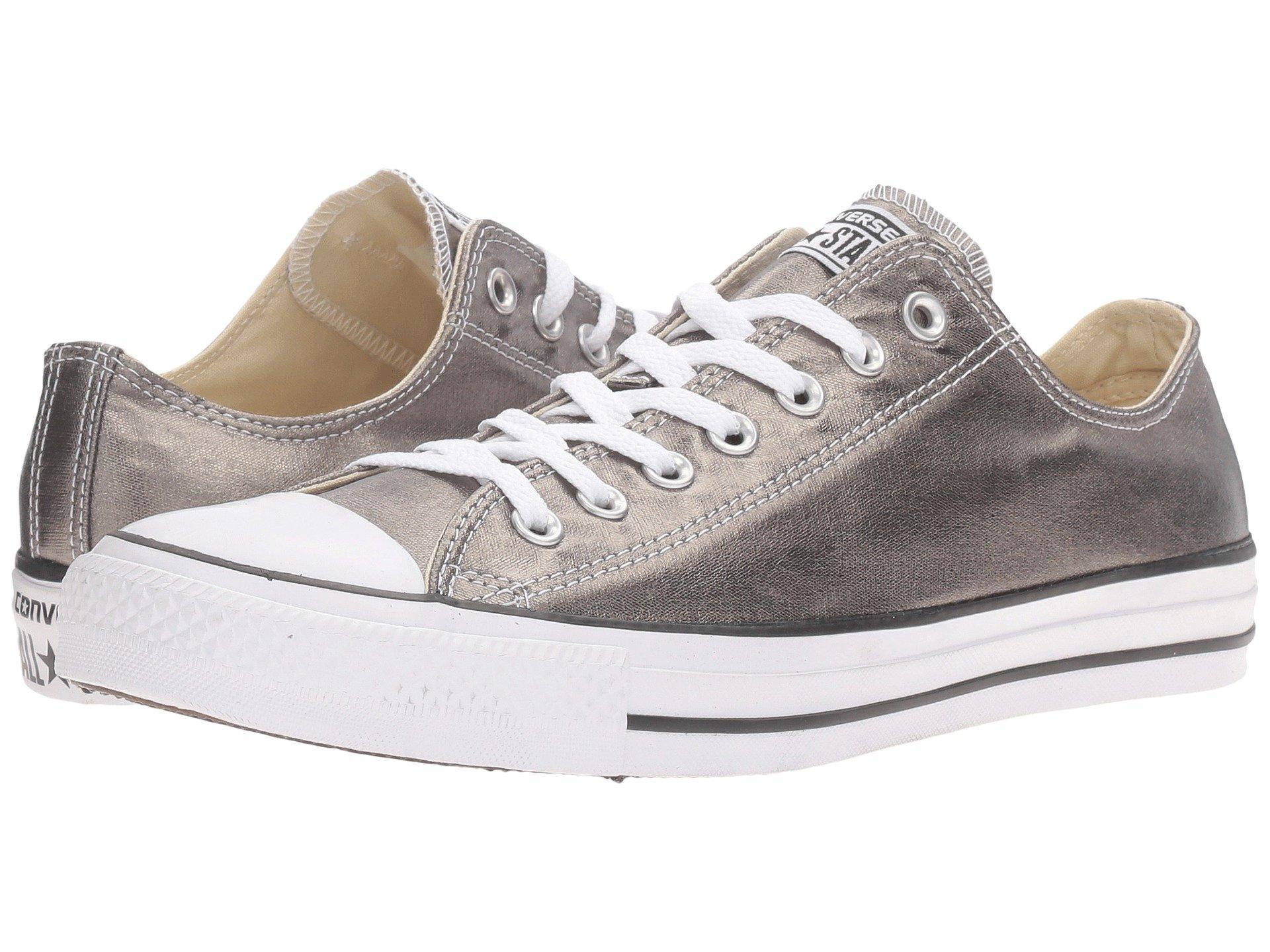 Converse Chuck Taylor® All Star® Metallic Canvas Ox In Metallic Herbal/white/black  | ModeSens