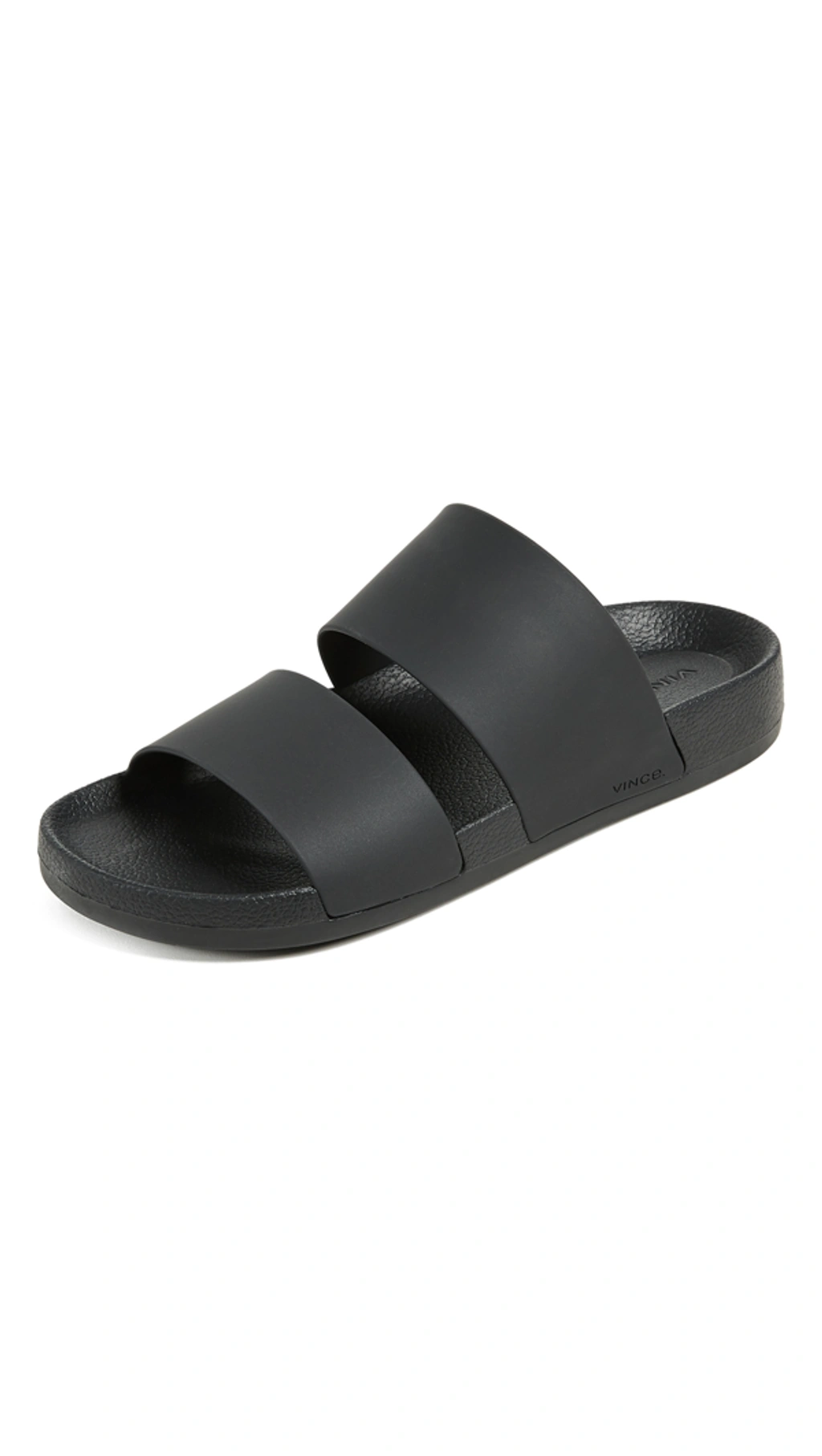 Vince Mariner Rubber Slide Sandals In Black | ModeSens display picture 3