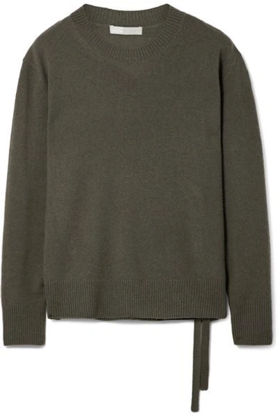 Vince Cashmere Sweater In Dark Green