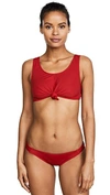 Beth Richards Knot Top In Red