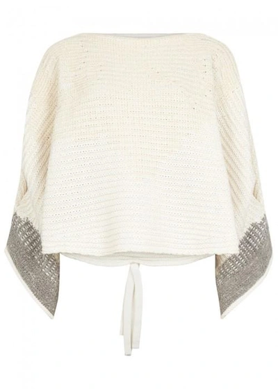3.1 Phillip Lim / フィリップ リム Ivory Textured-knit Cotton Blend Jumper In White