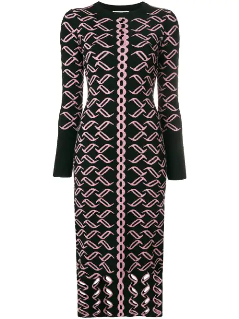 Temperley London Desert Knit Dress In Black | ModeSens