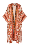 Temperley London Odyssey Printed Kimono In Red