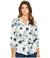 Nydj Blouse W/ Pleated Back, Modern Bloom Sugar