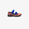 Marni Pink Blue Neoprene Double Strap Sneakers In Pink/purple