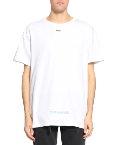 Off white diagonal temperature tee 2025