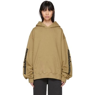Yeezy Khaki Calabasas French Terry Hoodie In Trench
