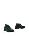 Church's Ankle Boots In Dark Green
