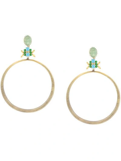 Iosselliani Elegua Large Hoop Earrings In Metallic