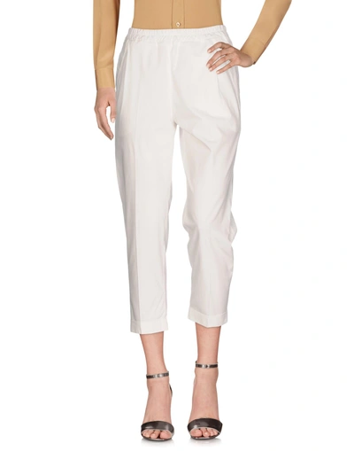 Ballantyne Cropped Trousers In White