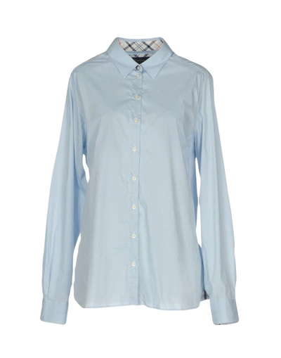 Barbour Shirts In Sky Blue