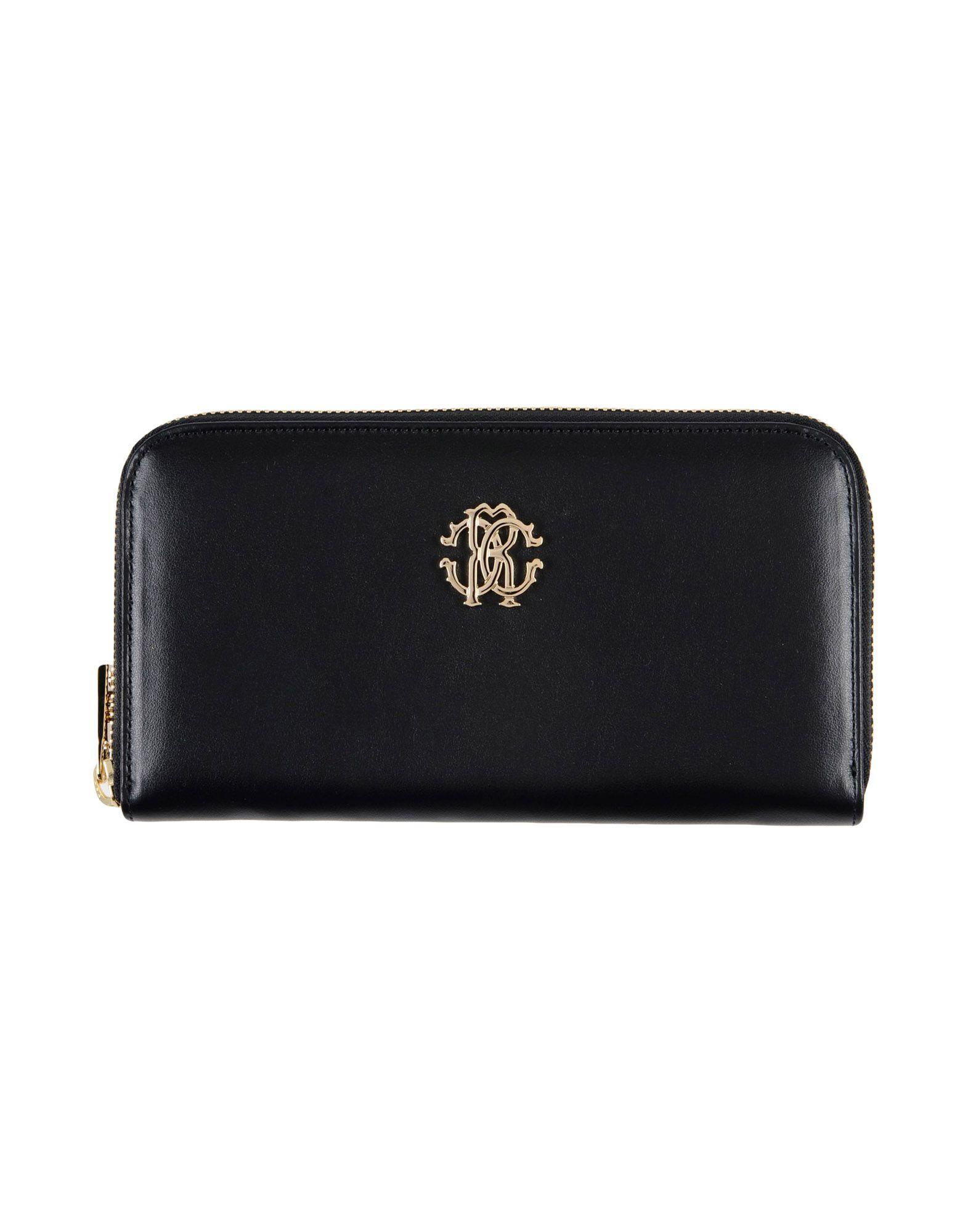 Roberto Cavalli Wallets In Black | ModeSens