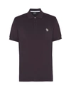Ps By Paul Smith Polo Shirt In Dark Purple