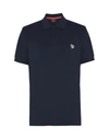 Ps By Paul Smith Polo Shirt In Dark Blue