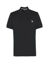 Ps By Paul Smith Polo Shirt In Black