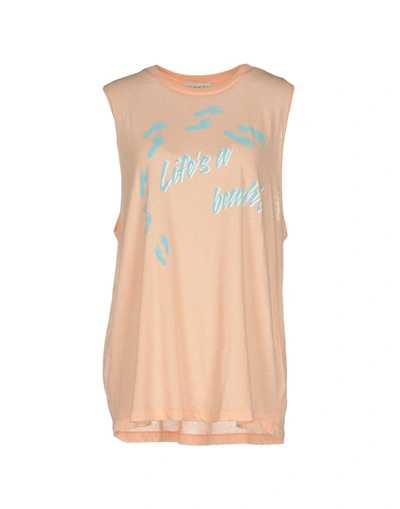 Wildfox T-shirt In Salmon Pink
