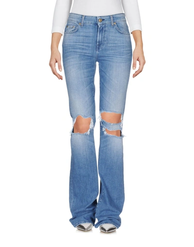 7 For All Mankind Denim Pants In Blue