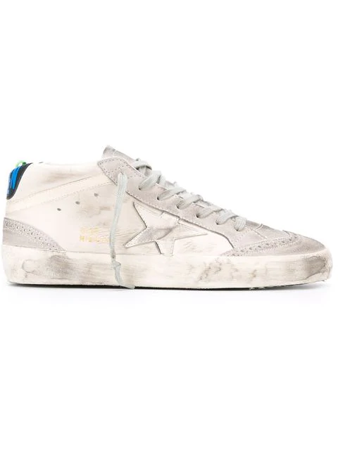 Golden Goose 'mid Star' Sneakers In A1 White Leather | ModeSens