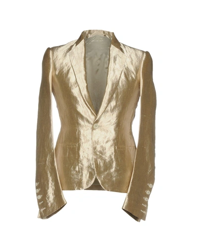 Rick Owens Blazer In Platinum