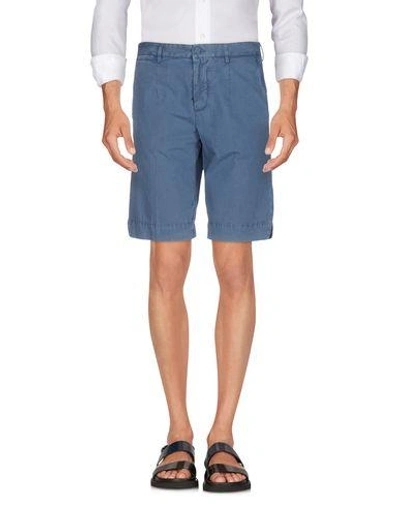 Dolce & Gabbana Man Shorts & Bermuda Shorts Slate Blue Size 32 Cotton In Slate Blue