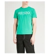 Kenzo Logo-print Cotton-jersey T-shirt In Grass Green
