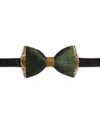 Brackish Lowry Feather Bow Tie In Green