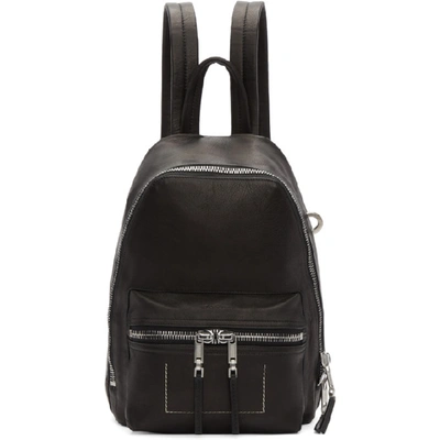 Rick Owens Mini Leather Backpack In Black