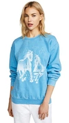 Baja East Freedom Crew Sweatshirt In Azure