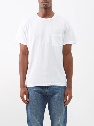 Nili Lotan Brandon Patch-pocket Cotton-jersey T-shirt In Gunmetal