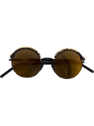 Kuboraum Round Frame Sunglasses In Black