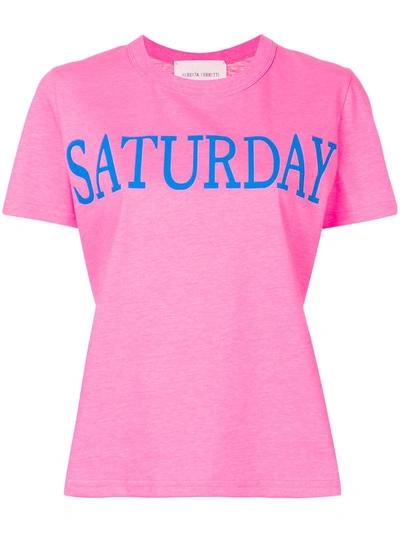 Alberta Ferretti Pink Cotton T-shirt