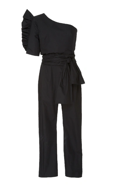 Delfi Collective Dree Single Shoulder Jumpsuit In Black