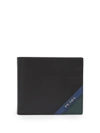 Prada Bi-fold Saffiano-leather Wallet In Black