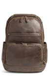 Frye 'logan' Leather Backpack - Brown In Slate