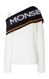 Monse Twist Logo Shawl Knit Sweater In Multi