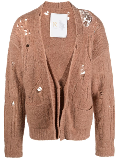 Ramael Mohair Biscuit-coloured Cardigan