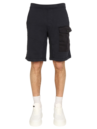 Ten C Pocket Bermuda Shorts In Blue