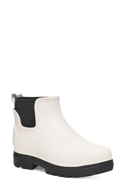 Ugg Women's Droplet Lug-sole Waterproof Rain Boots In White