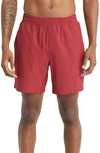 Rhone Mako Water Repellent Athletic Shorts In Carriage Red