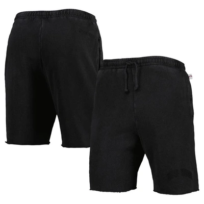 Mitchell & Ness Black New York Knicks French Terry Tonal Fleece Shorts