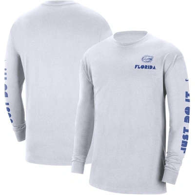 Nike White Florida Gators Heritage Max 90 Long Sleeve T-shirt