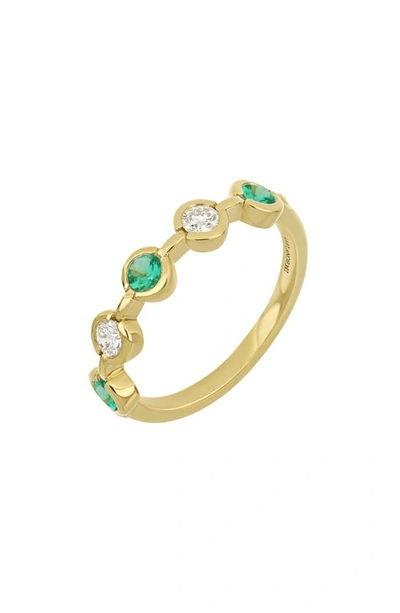 Bony Levy El Mar Diamond & Emerald Ring In 18k Yellow Gold