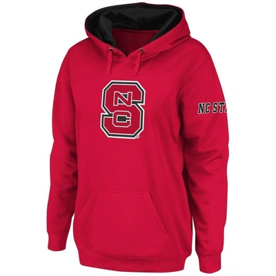 Stadium Athletic Red Nc State Wolfpack Big Logo Pullover Hoodie