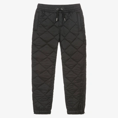 Givenchy Teen Boys Black Quilted Joggers