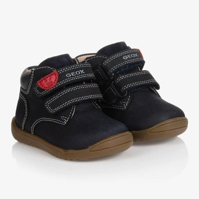Geox Kids' Boys Navy Blue First Walker Shoes