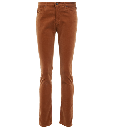 Ag Prima Mid-rise Corduroy Cigarette Jeans In Cyrk
