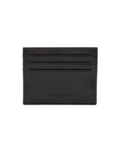 Maison Margiela Buffed Calf Leather Card Case In Na