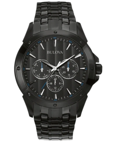 Bulova Men's Black Ion-plated Stainless Steel Bracelet Watch 43mm 98c121
