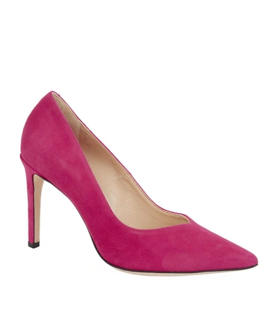 Sandro Daphnée Suede Courts In Pink